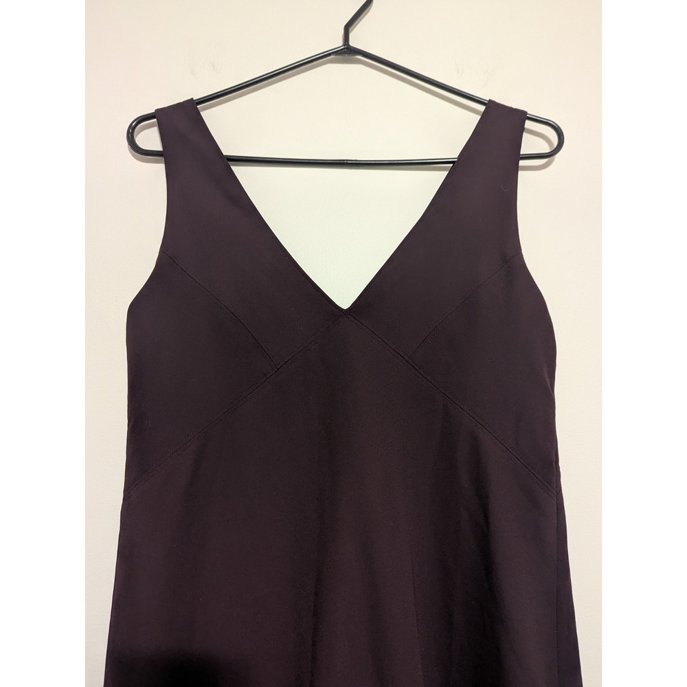 Aritzia Babaton‎ Pacey Dress Plum Purple V-Neck Slits Midi Women's Size XXS - Picture 2 of 12